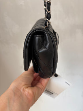 Chanel Uniform Black Leather Belt Bag