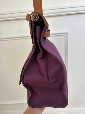 Hermès Purple Canvas Her Bag 39