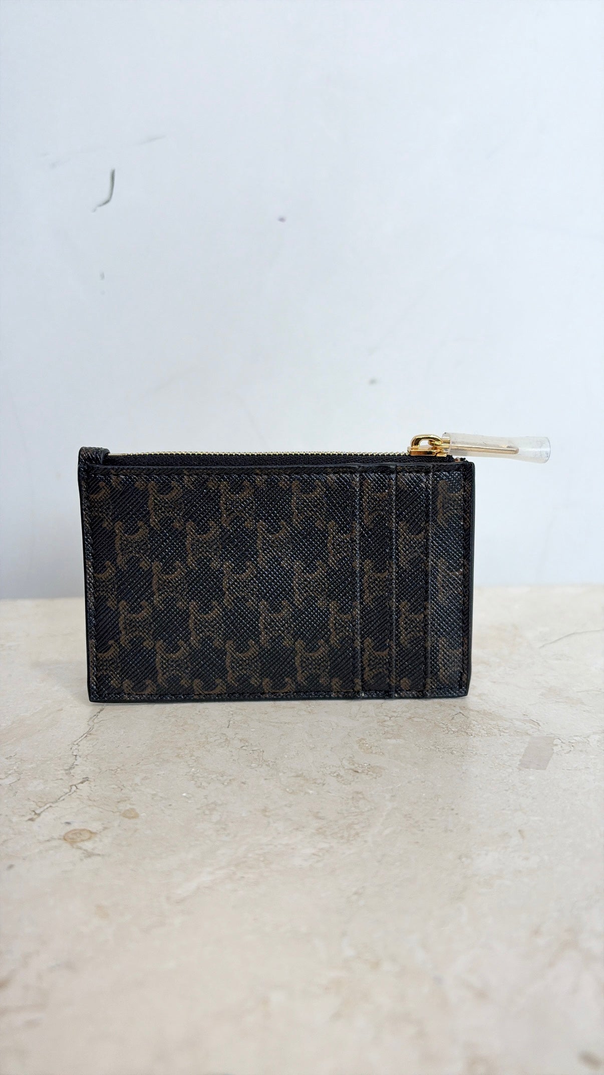 Celine Triomphe Canvas Zipped Cardholder
