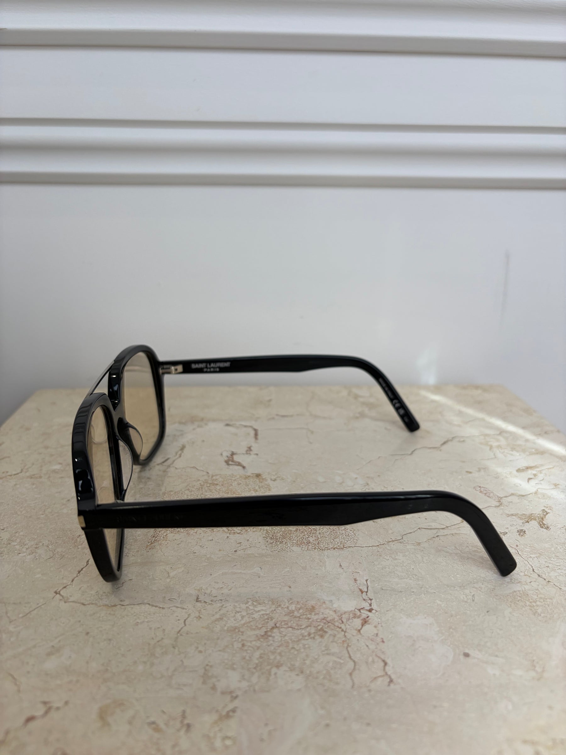 Saint Laurent Black SL545 Clear Lens Glasses