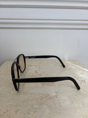 Saint Laurent Black SL545 Clear Lens Glasses