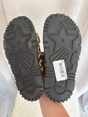 Dior Dioract Mizza Leopard Print Sandals, 36.5