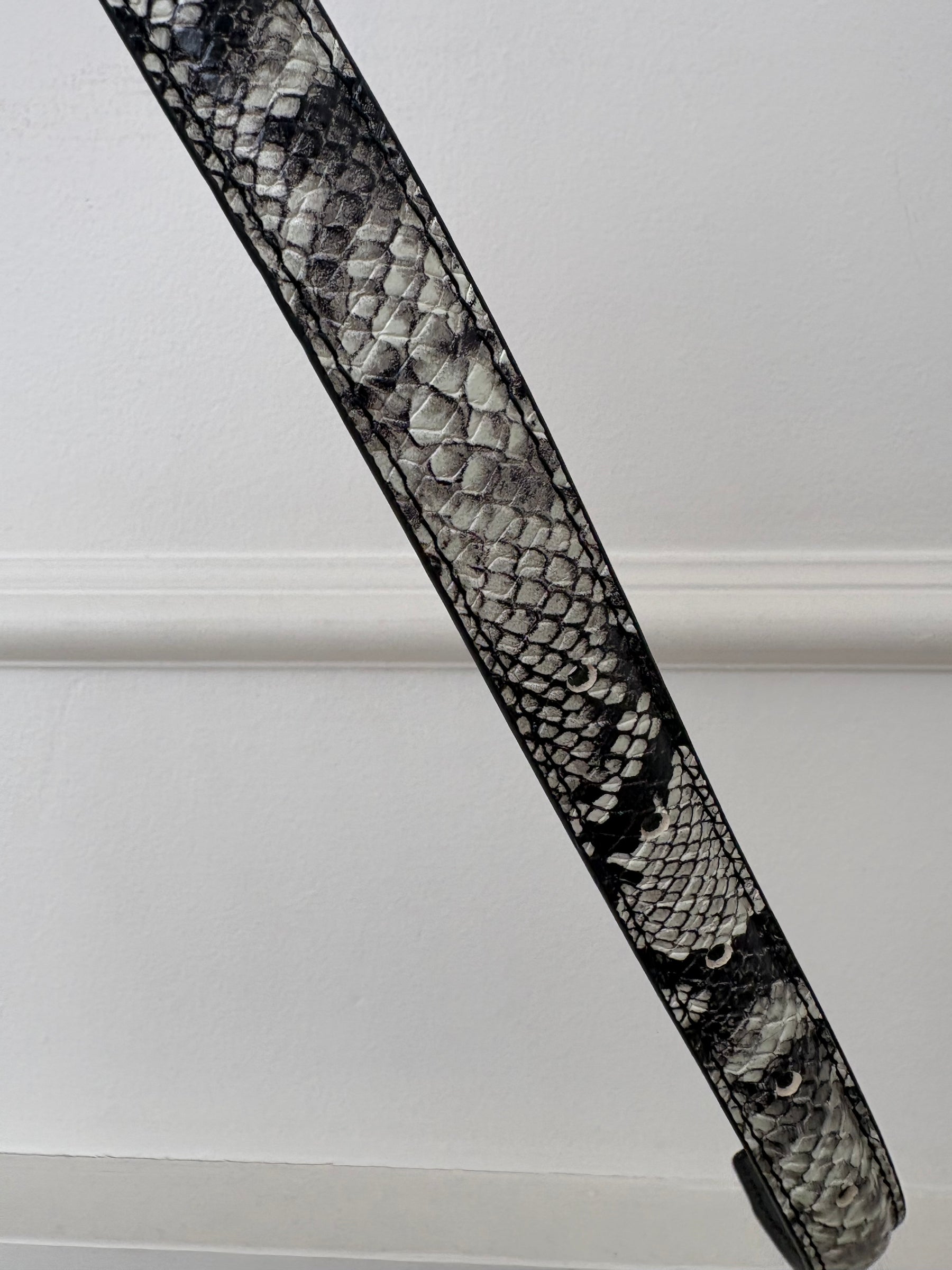 Anine Bing Python Print Belt, XS/S