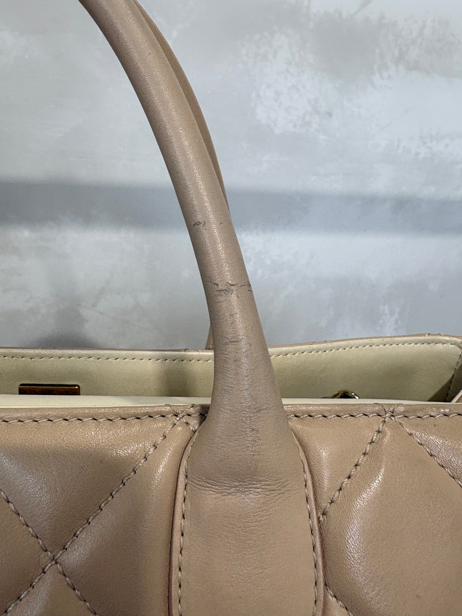 Chanel Portobello Tote Bag Quilted Lambskin Gold Tone HW