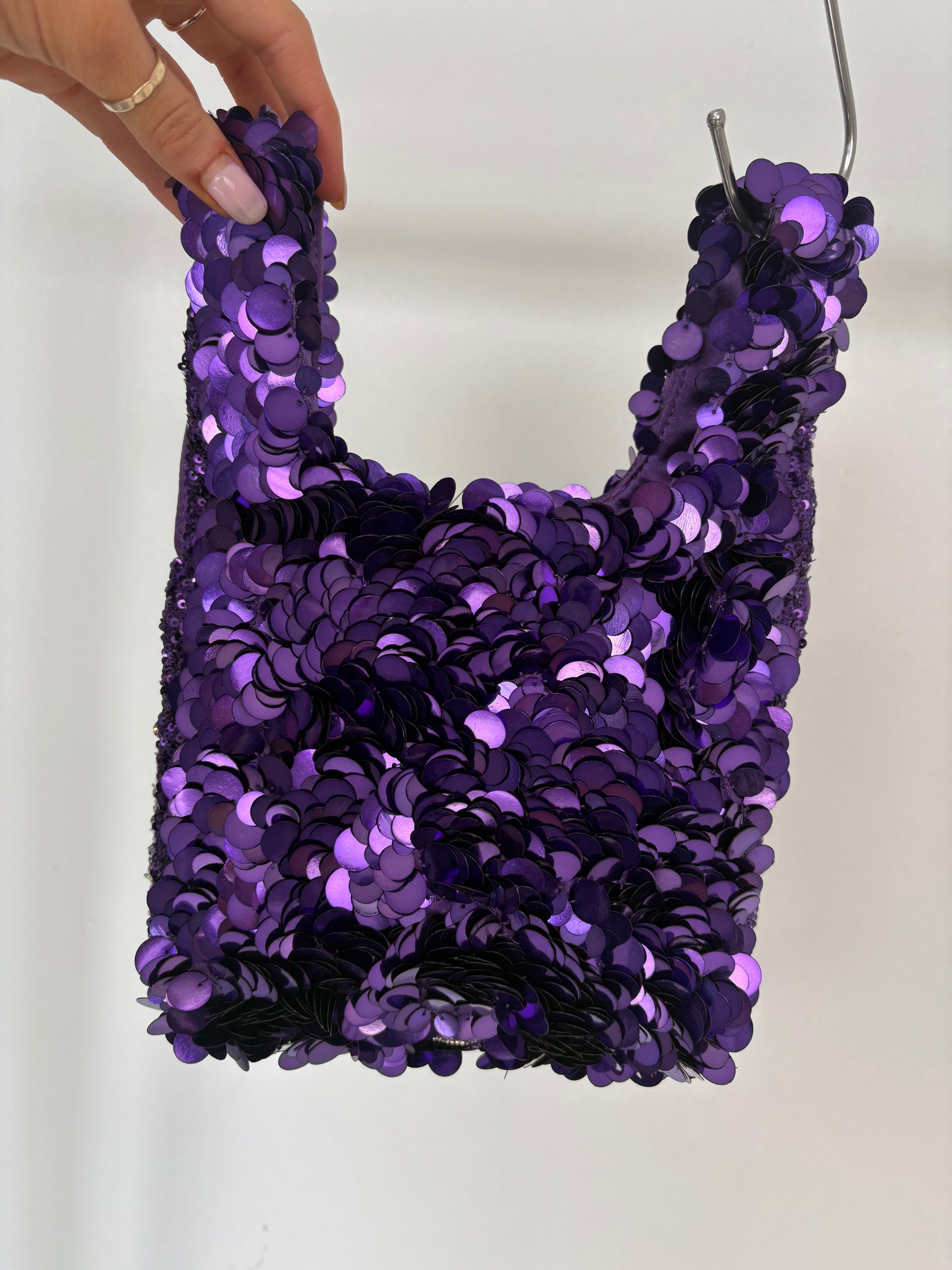 Anya Hindmarch Purple Sequinned 'Cadbury Dairy Milk' Bag
