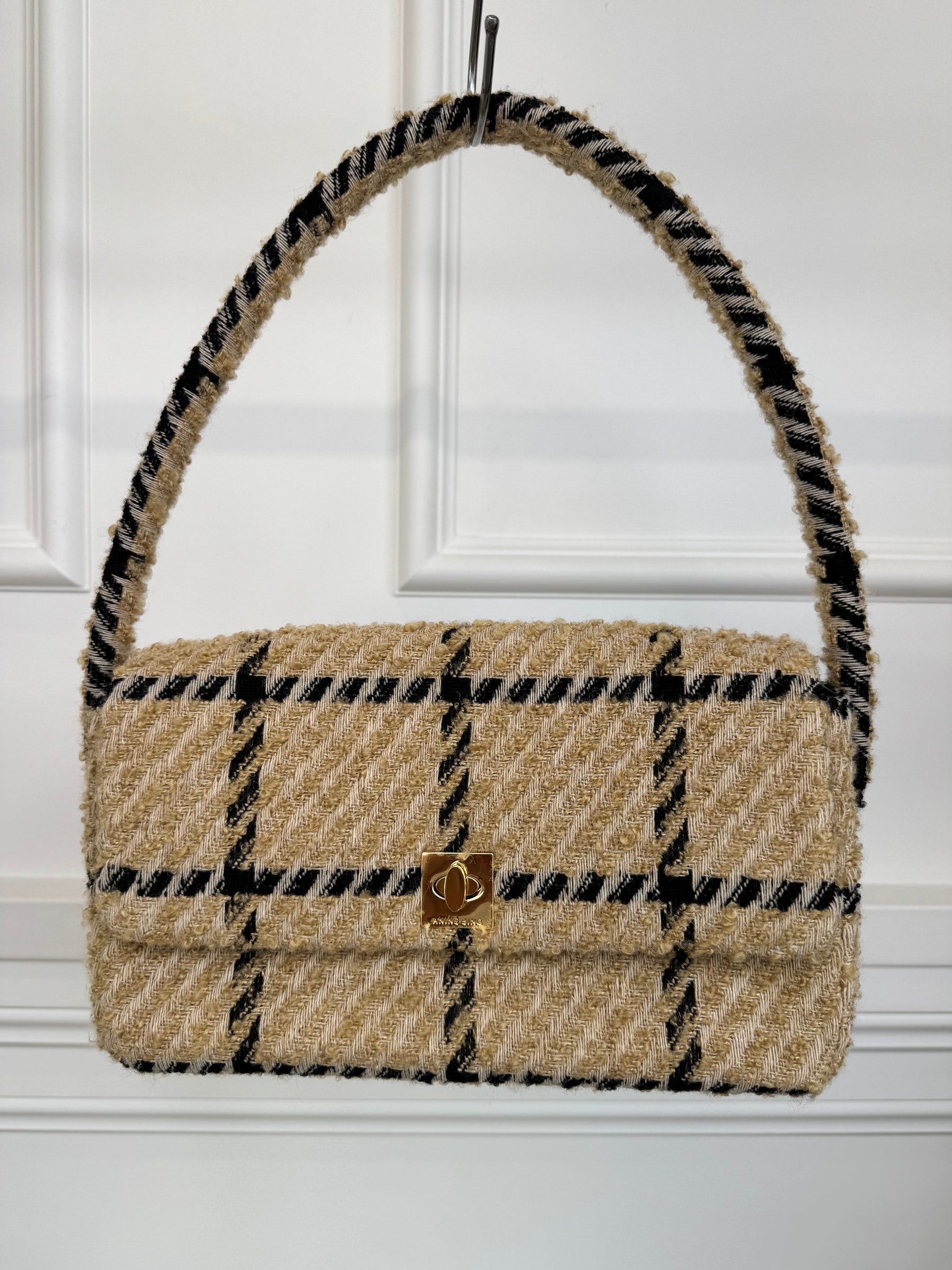 Anine Bing Nico Bag Camel Check