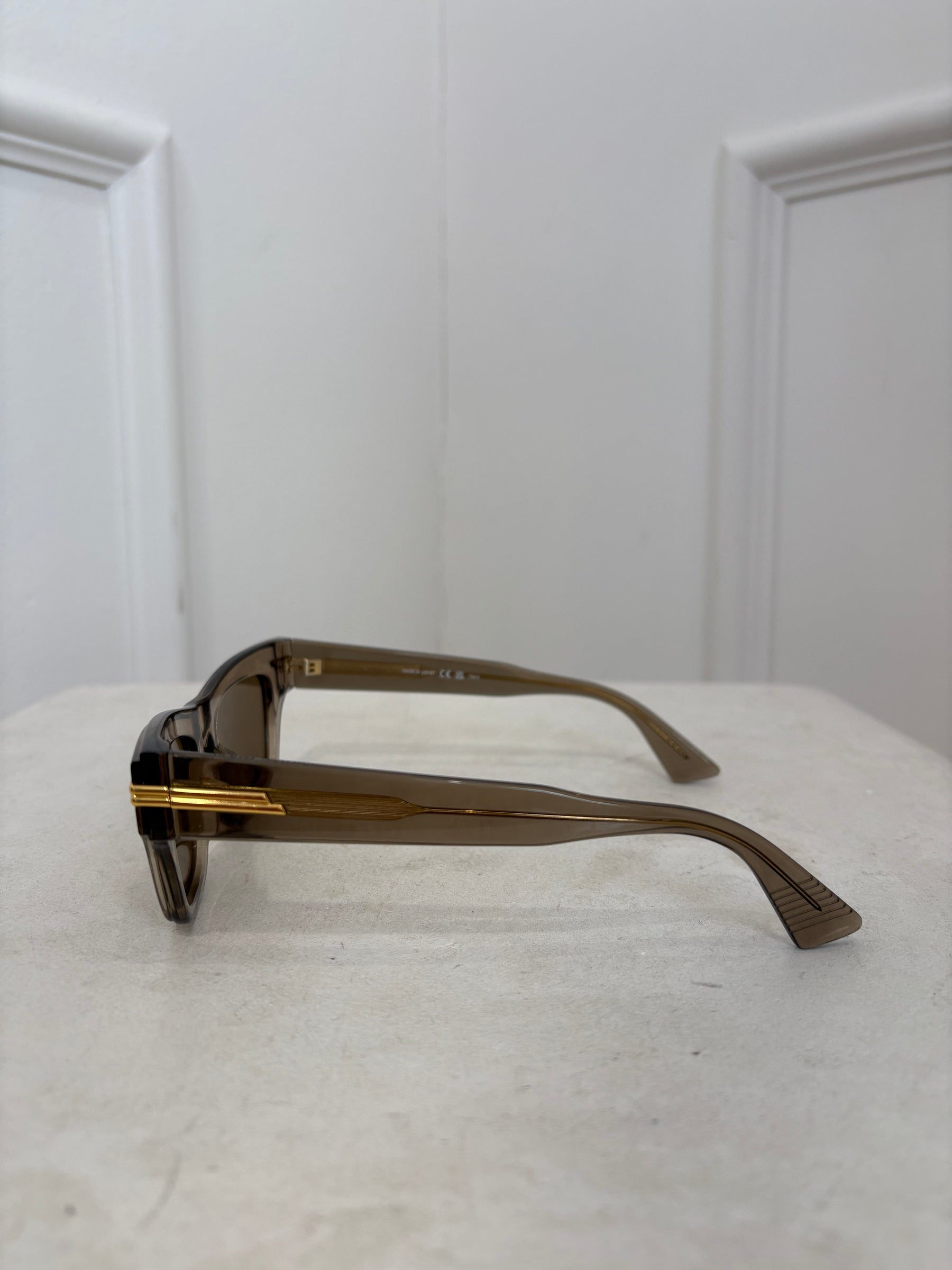 Bottega Veneta Smoke Acetate Cat Eye Sunglasses