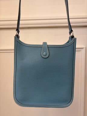 Hermès Blue Jean Mini Evelyn