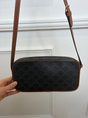 Celine Triomphe Mini Camera Canas Shoulder Bag