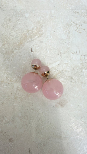 Dior Rose Quartz Triables Earrings
