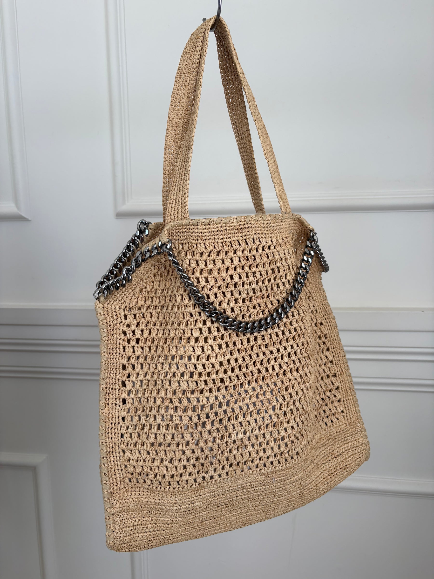 Stella McCartney Raffia Falabella Tote