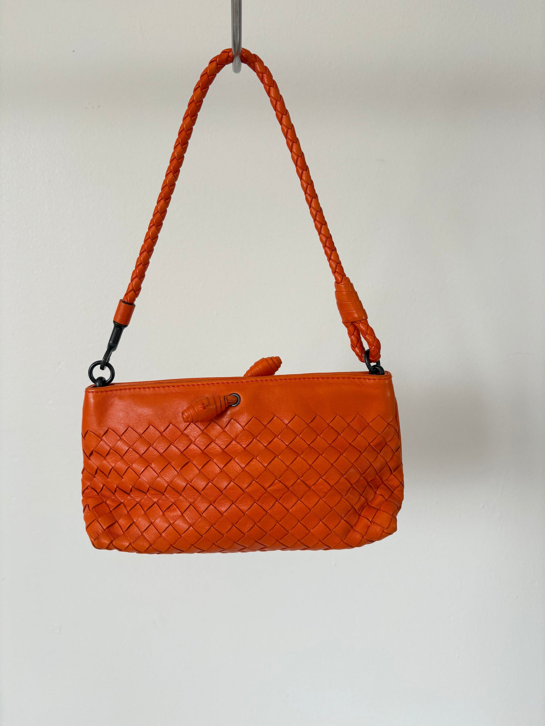 Bottega Veneta Intracciato Mini Bag Orange