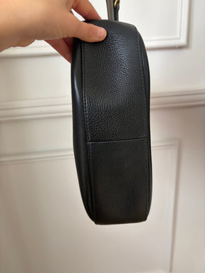 Prada Grained Leather Bag With Webbing Crossbody Strap