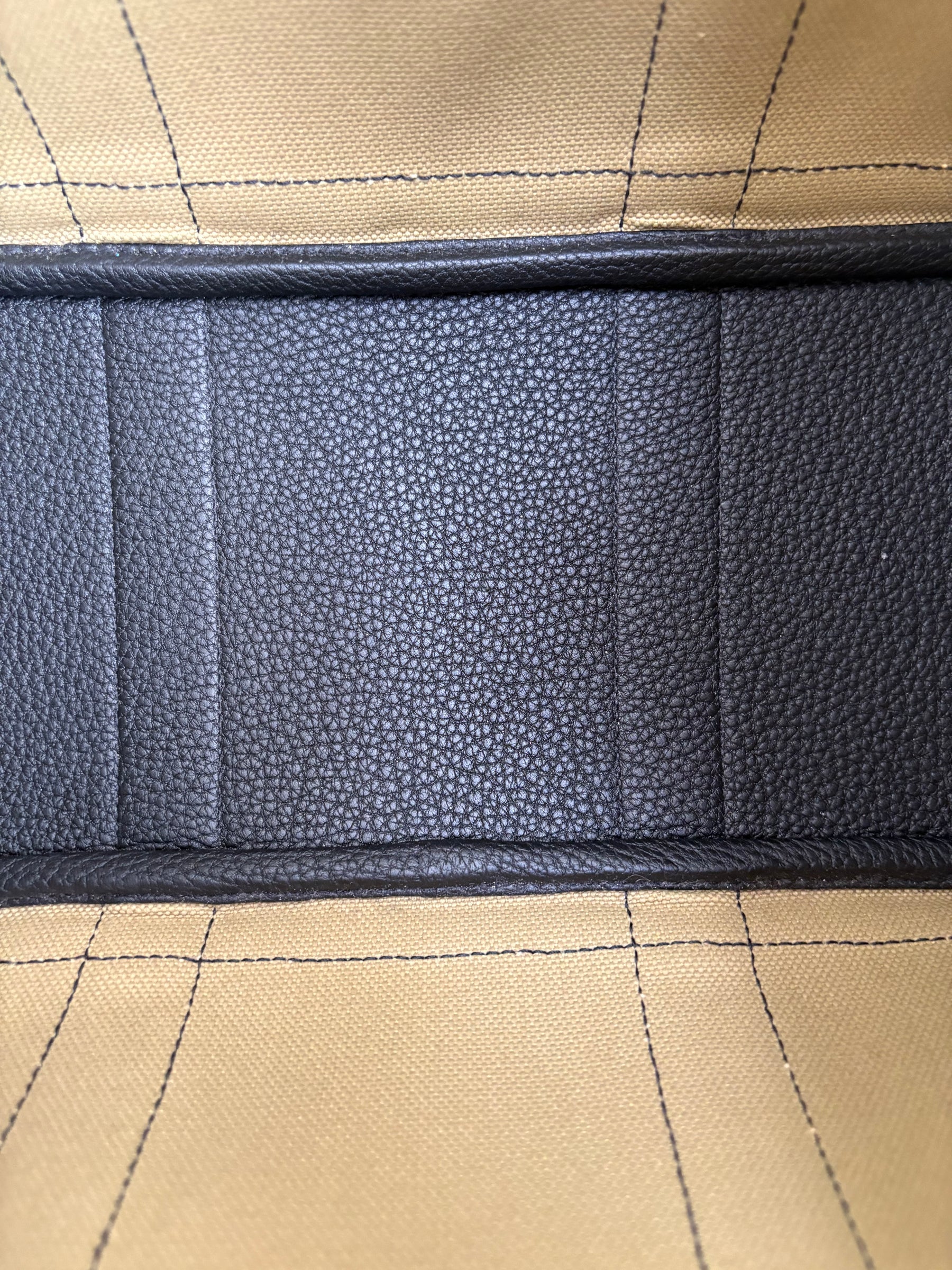 Hermès Garden Party 30 in 'Poussiere' Canvas and Noir Leather