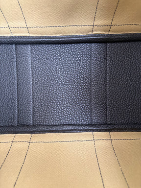 Hermès Garden Party 30 in 'Poussiere' Canvas and Noir Leather