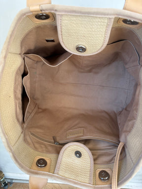 Chanel Beige Canvas Deauville Tote