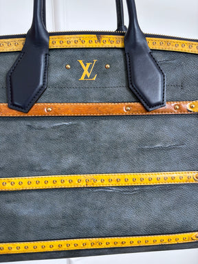 Louis Vuitton Calfskin Trunk City Steamer MM Bag