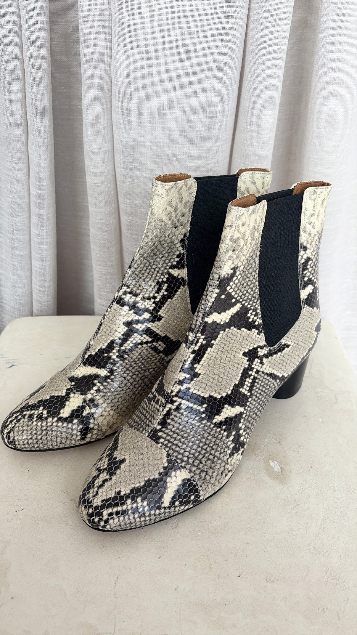 Isabel Marant Python Embossed Boots, 41