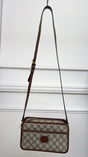 Gucci Monogram Coated Canvas Crossbody bag