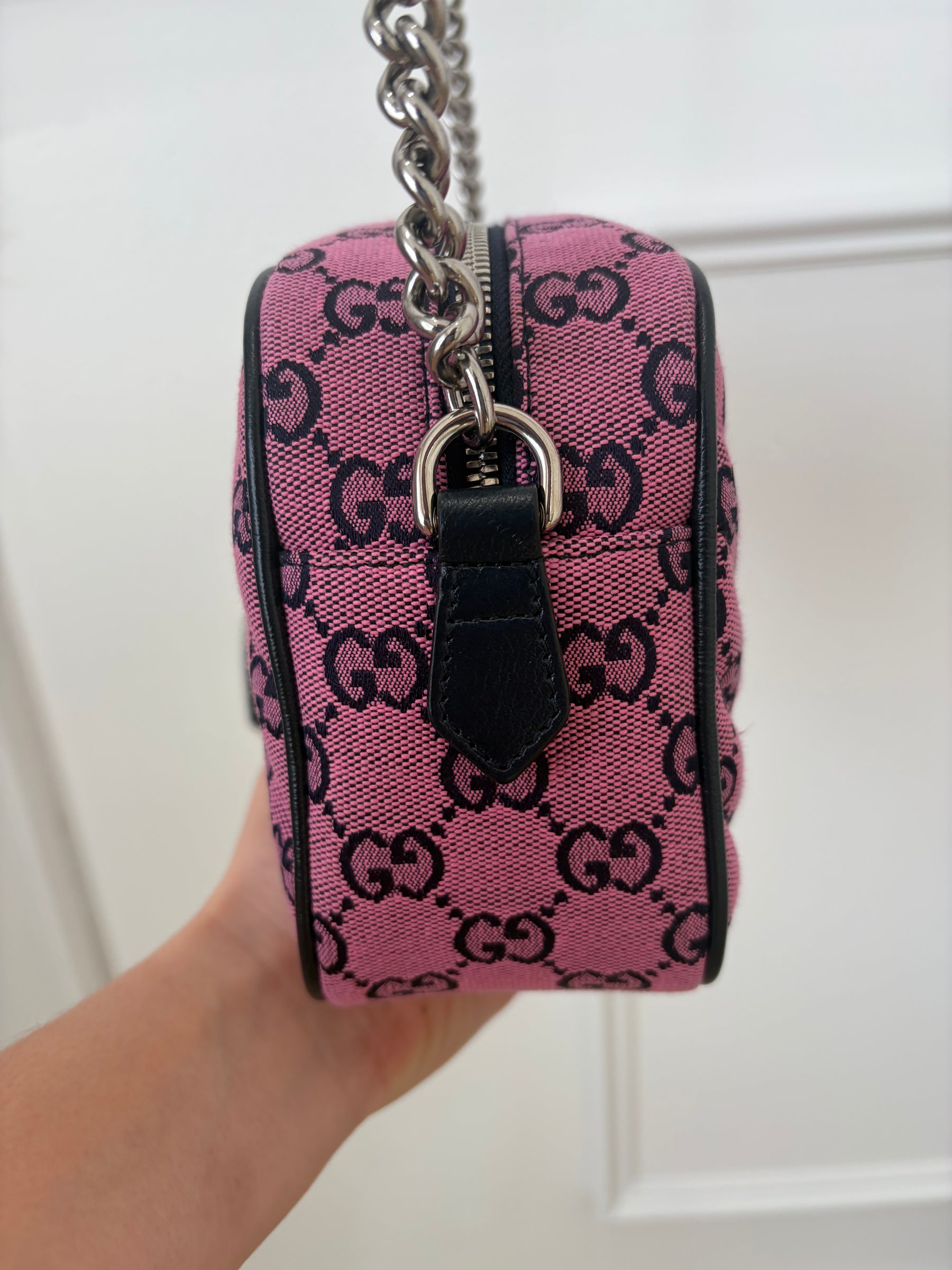 Gucci GG Marmont Multicolour Monogram GG Jacquared Shoulder Bag