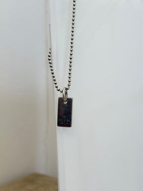 Gucci Silver Dog Tag Bracelet