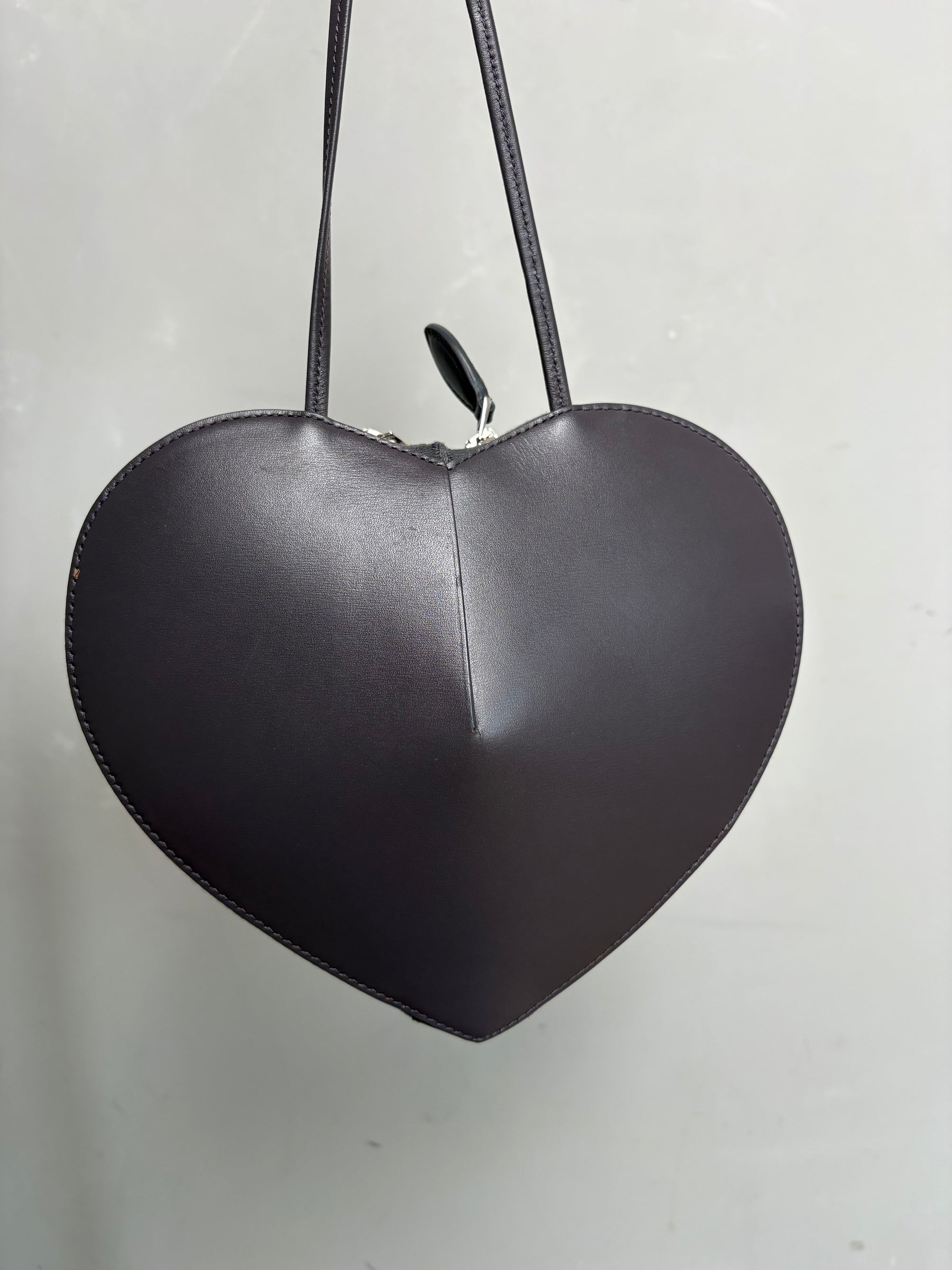 Alaïa Charcoal Leather Le Coeur Heart Bag