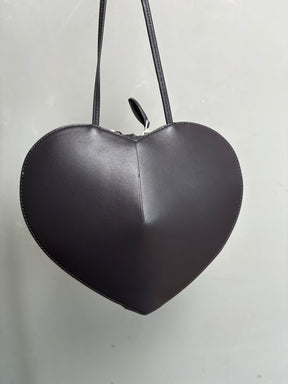 Alaïa Charcoal Leather Le Coeur Heart Bag