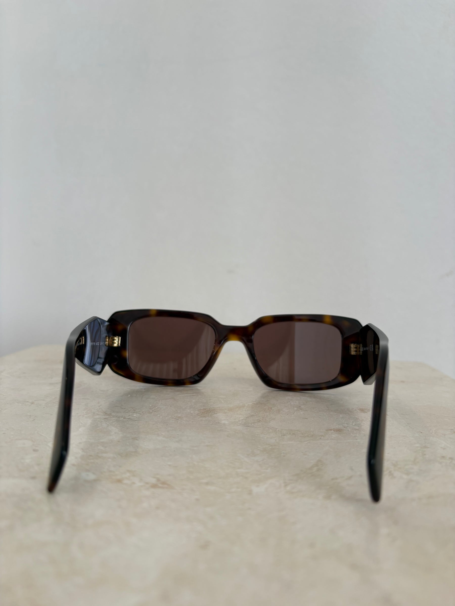 Prada Tortoiseshell Symbole Sunglasses
