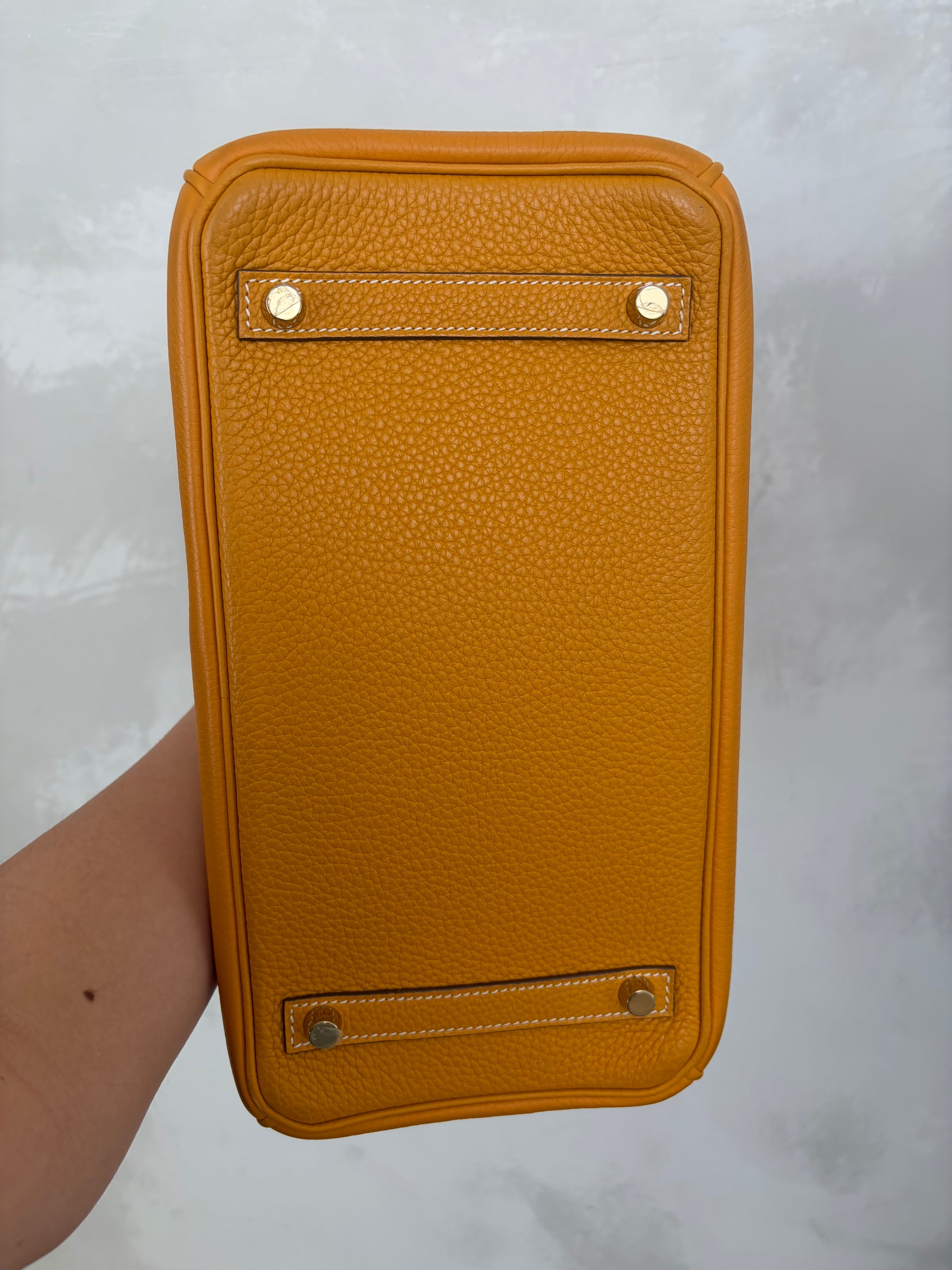 Hermès Marigold Togo Leather Birkin 30 with Gold Hardware