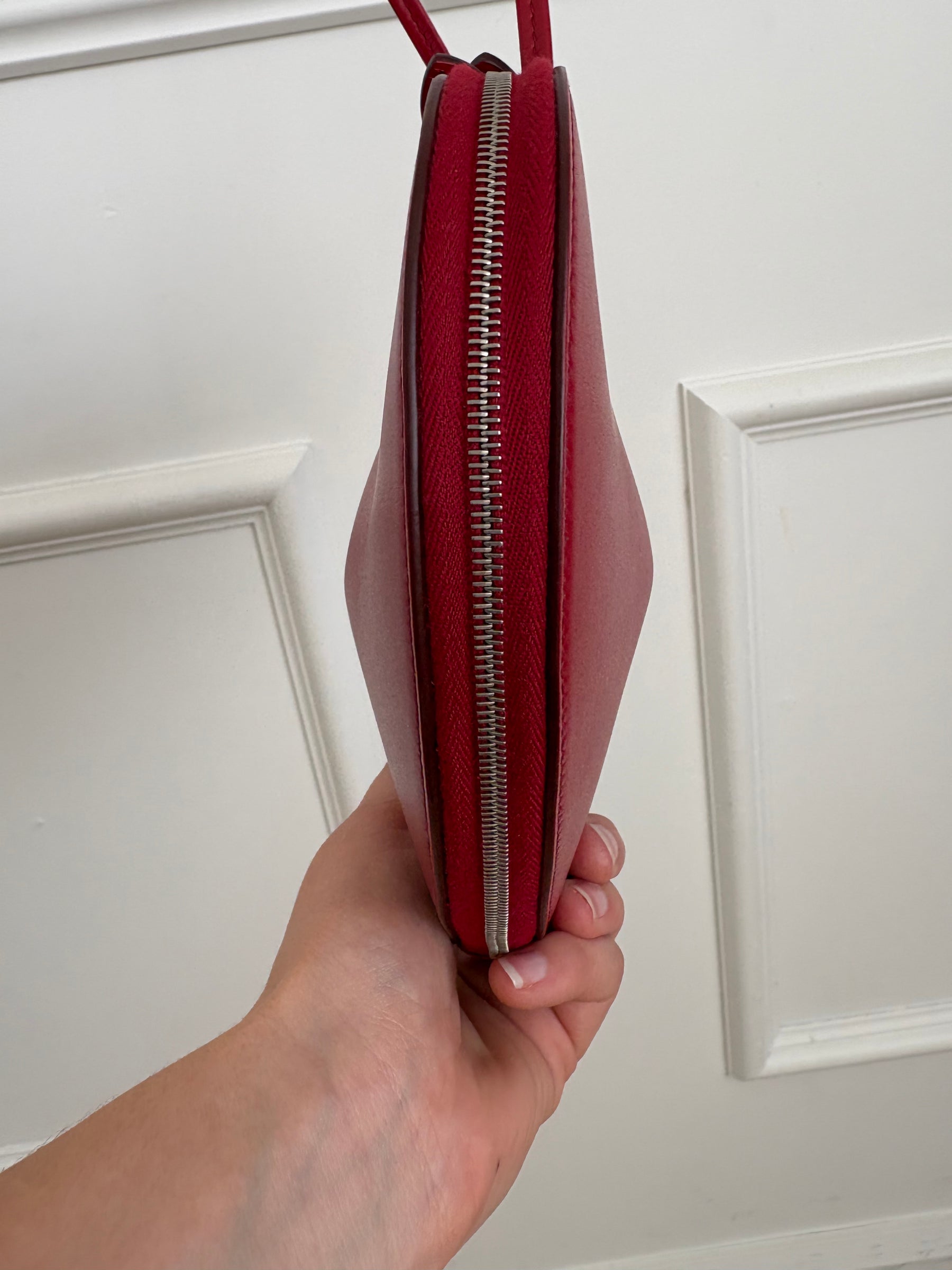 Alaïa Red Leather Heart Bag