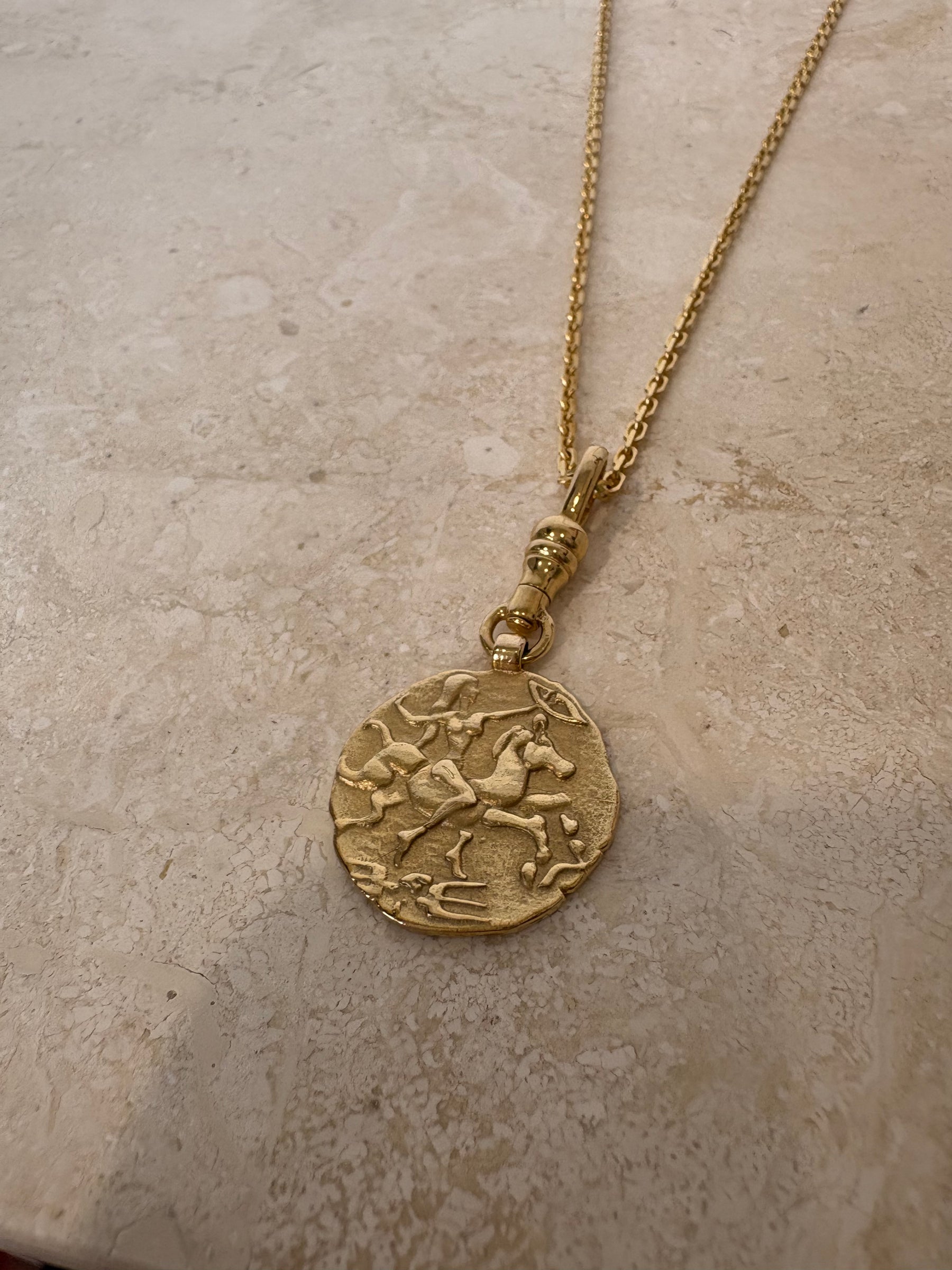 Baby Anything Saggitarius Pendant Necklace Gold