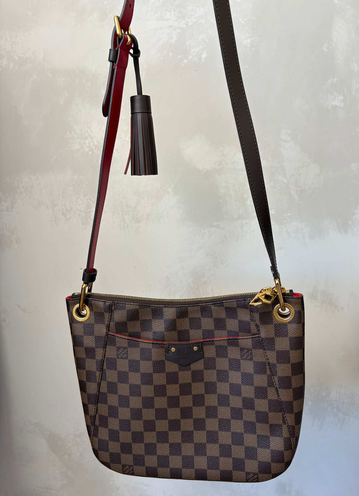 Louis Vuitton Damier Ebene 'South Bank Besace' Messenger Bag, 0