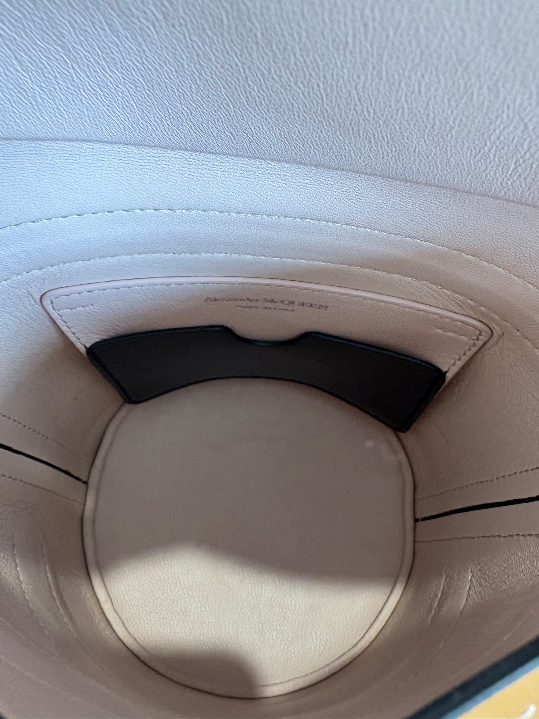 Alexander McQueen Tan Leather 'Curve' Bag