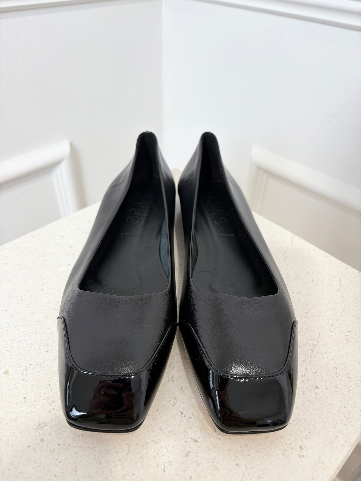 Aeyde Black Ballet Flats, 38