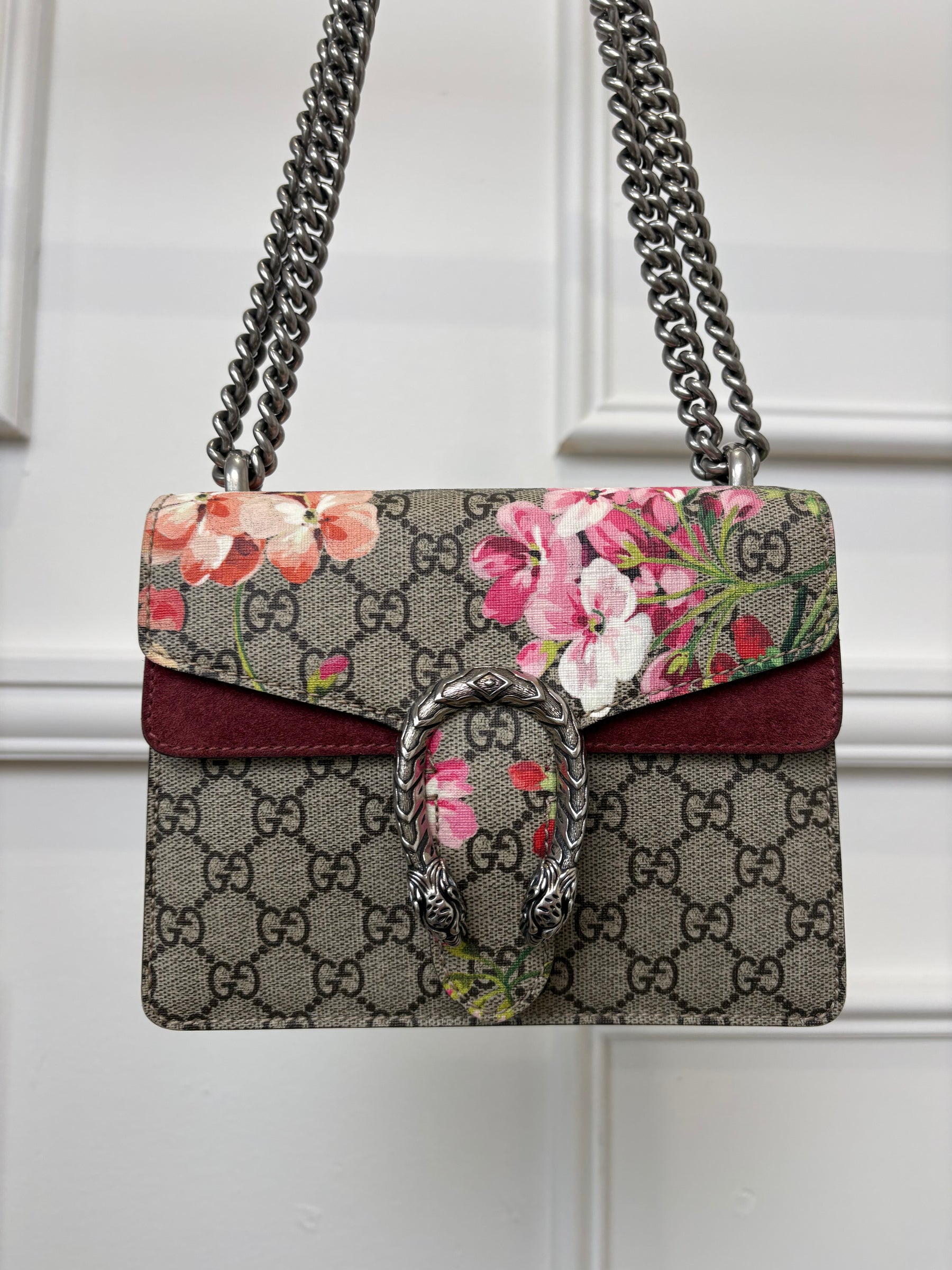 Gucci Blooms Dionysus Supreme Canvas Bag