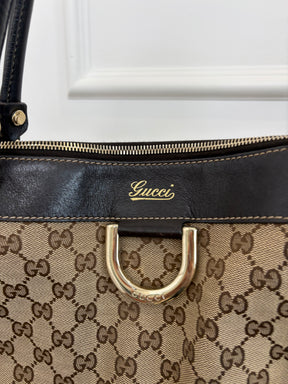 Gucci Monogram D Ring Tote