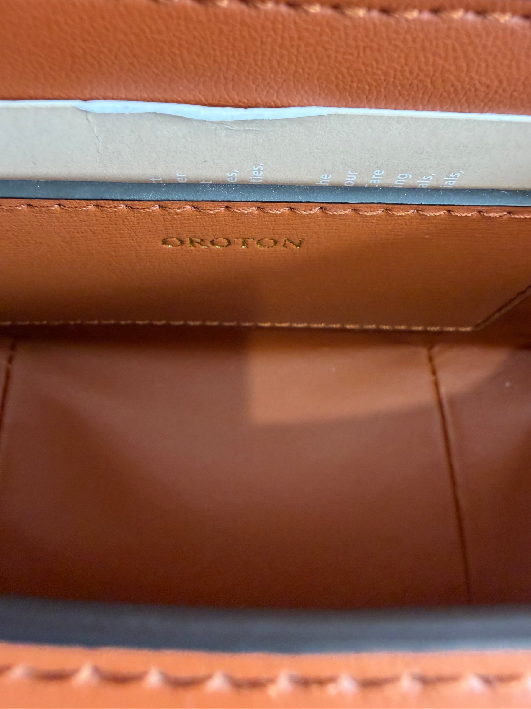 Oroton Crossbody Bag Brown With Extra Strap