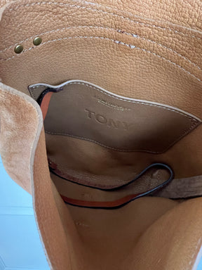 Jerome Dreyfuss Camel Suede Tony Crossbody Bag