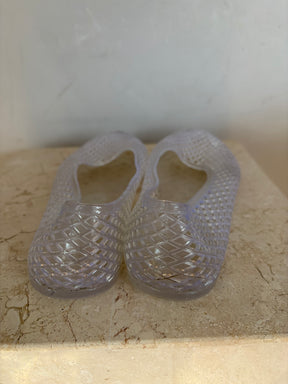 Ancient Greek Sandals Clear Jelly Ballet Flats, 39