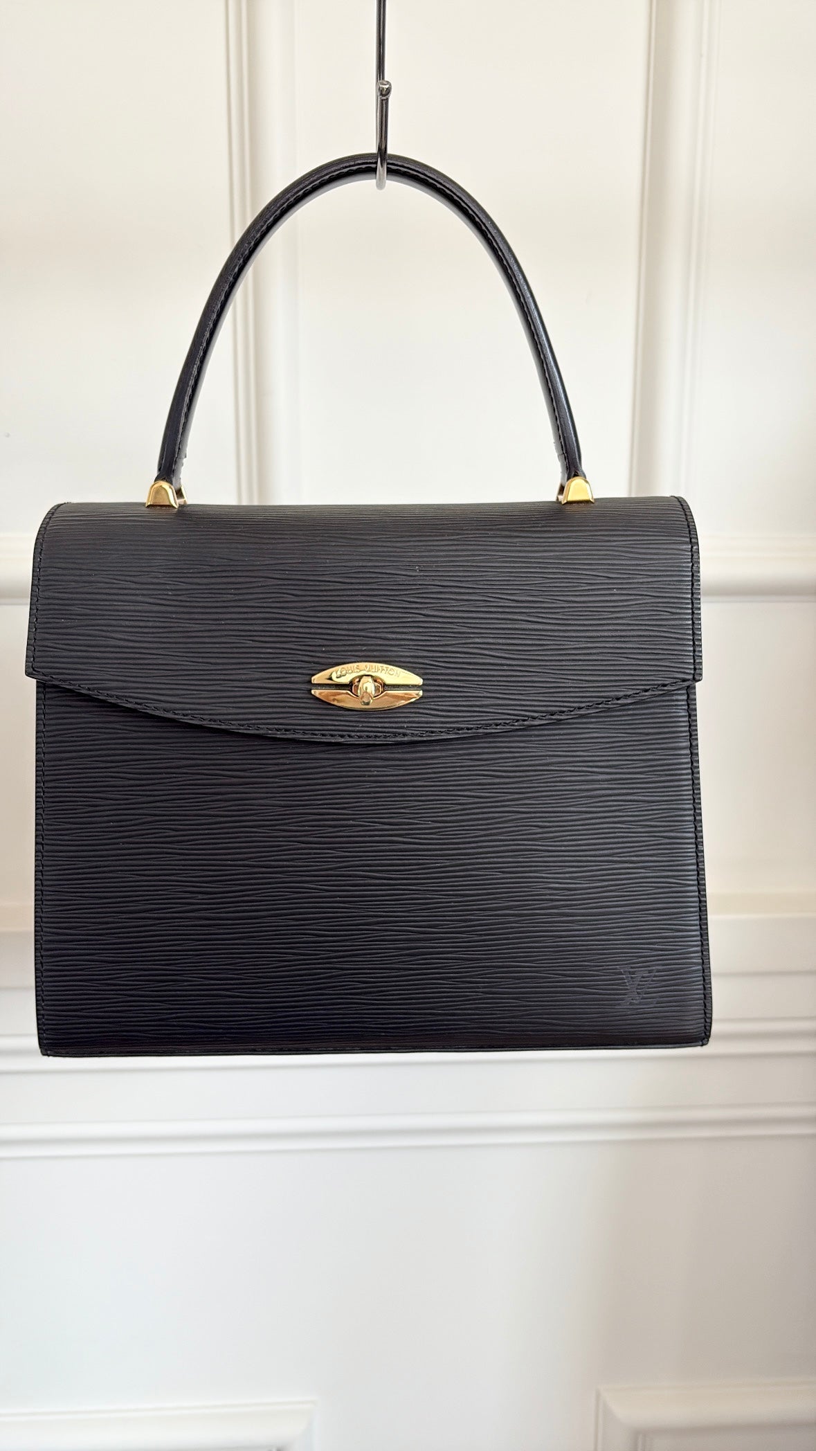 Louis Vuitton Black Epi Leather Top Handle Bag