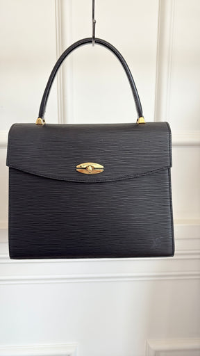 Louis Vuitton Black Epi Leather Top Handle Bag
