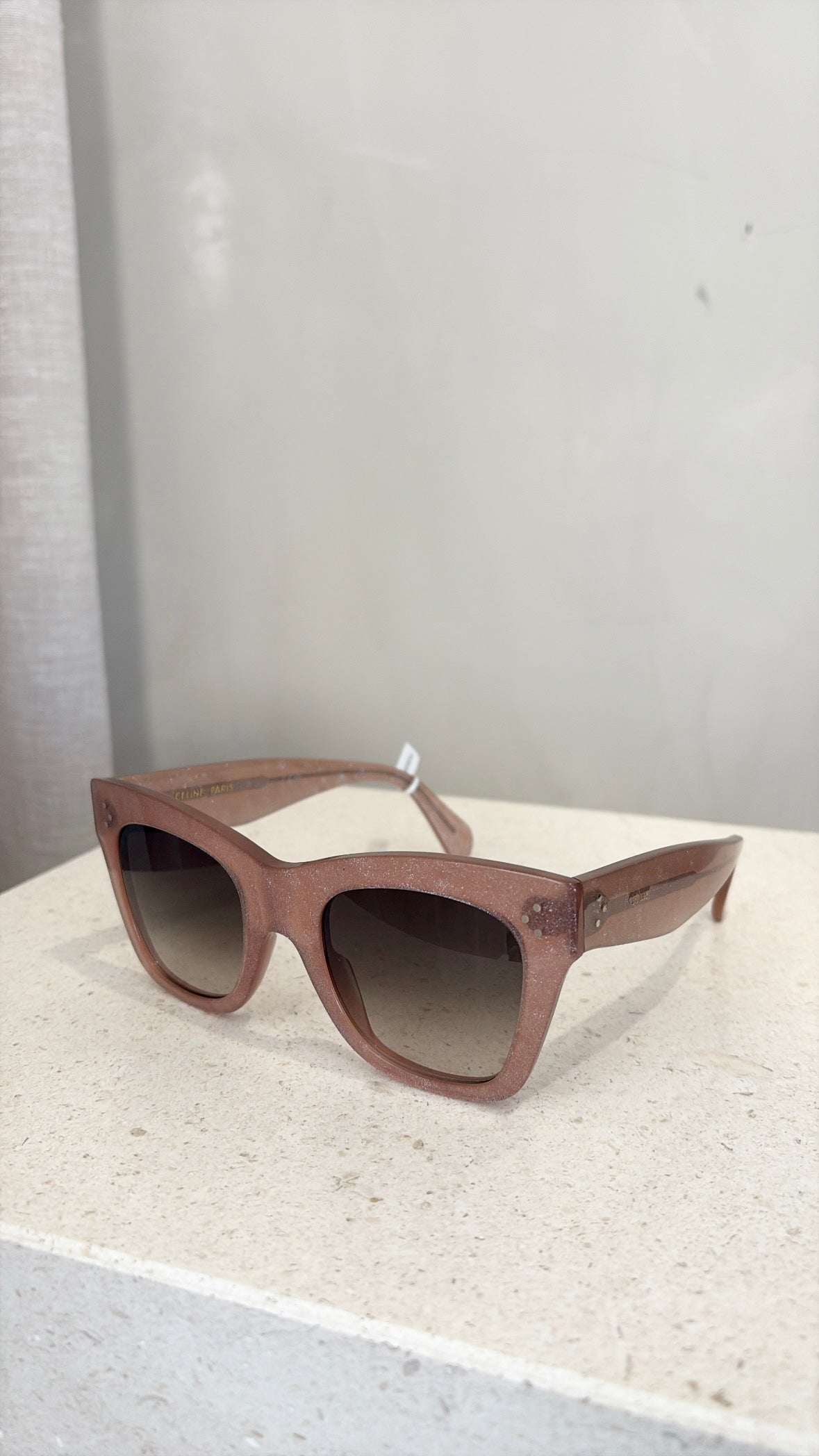 Celine Pink Glitter Sunglasses