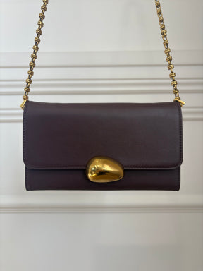 Zimmermann Maroon Leather Wallet On Chain