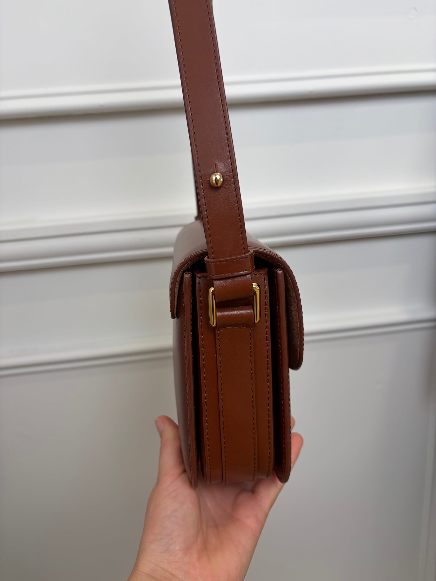 APC Brown Leather Grace Crossbody Bag
