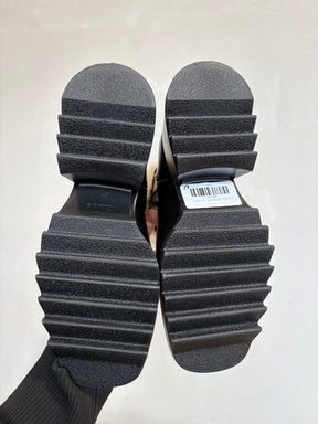 Chloé Black Rubber Shearling Betty Boots, 40