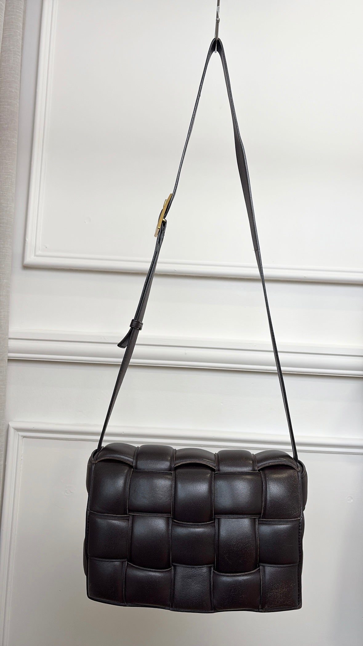 Bottega Venetta Padded Cassette Bag In Brown, 8 AU