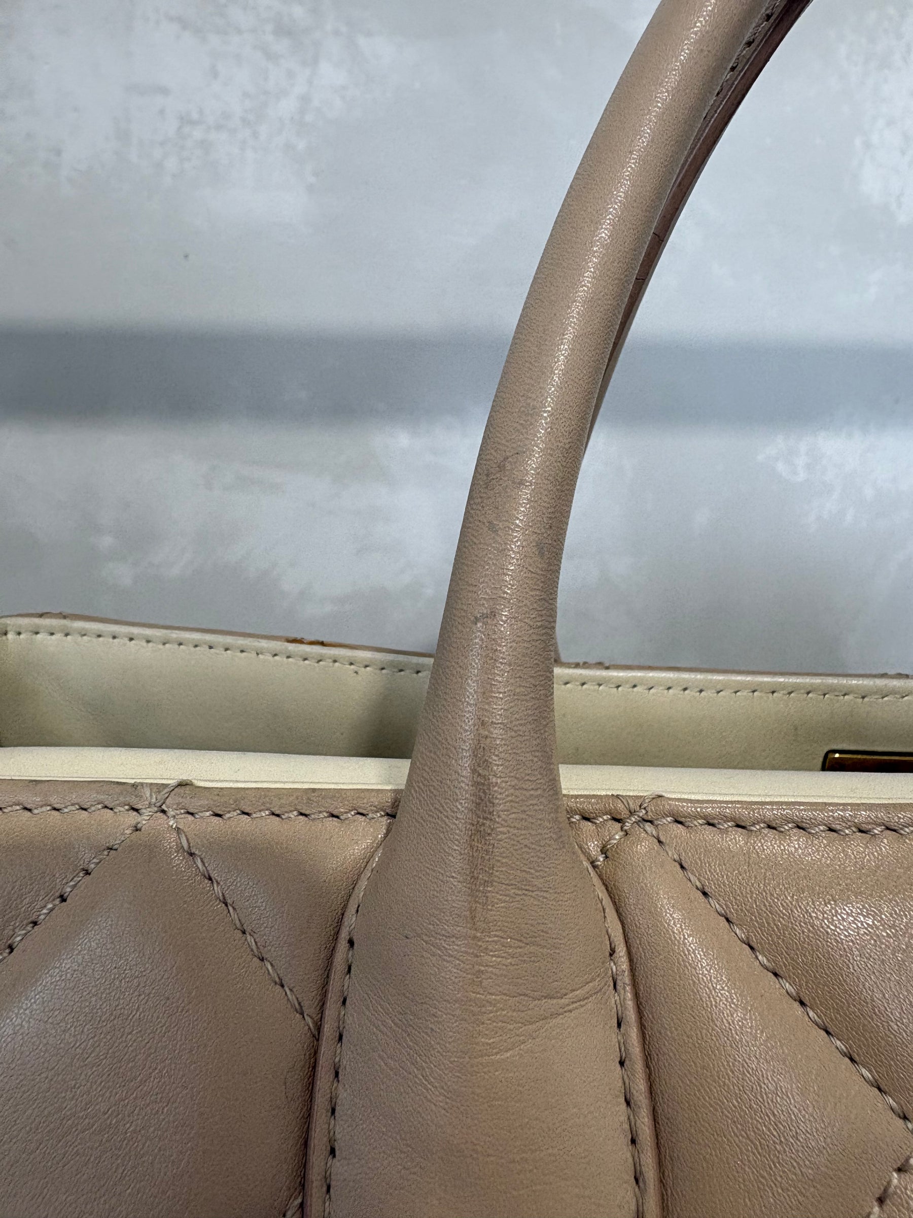 Chanel Portobello Tote Bag Quilted Lambskin Gold Tone HW