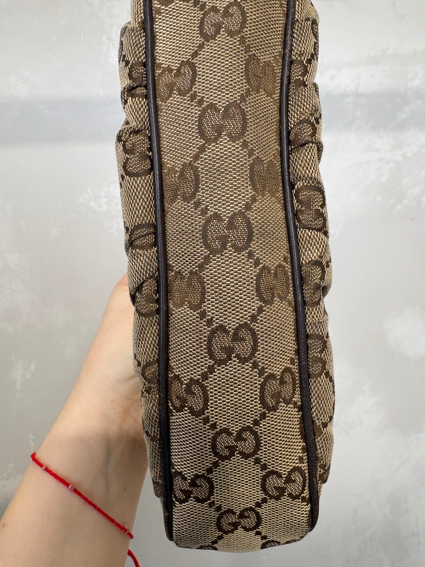 Gucci Monogram Canvas Shoulder Bag