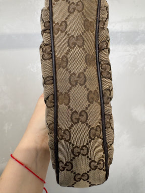 Gucci Monogram Canvas Shoulder Bag