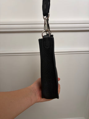 Hermès Evelyne 16 Min in Black Clemence Leather